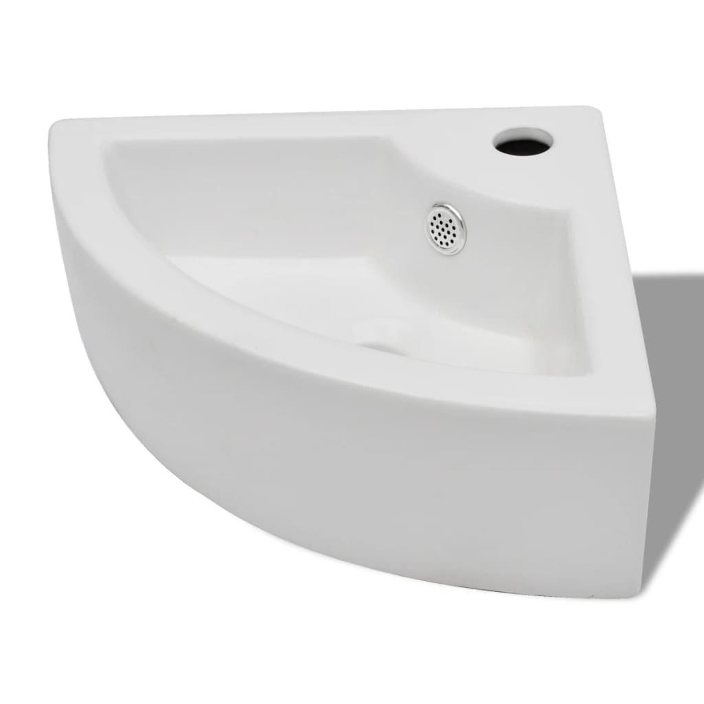 WASCHBECKEN Krantz 45/32/12.5 cm - Weiß, Keramik (45/12.5/32cm) - Nettlife