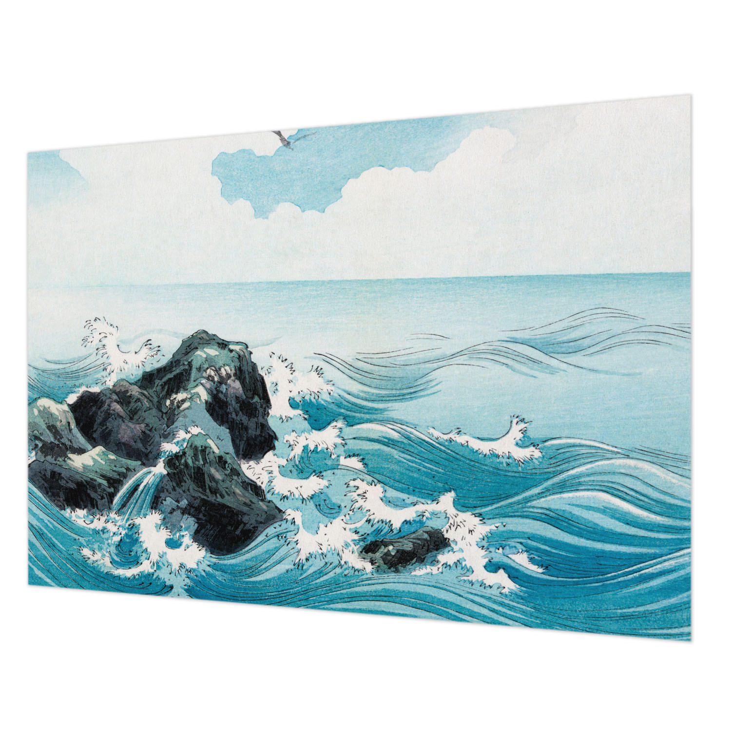 FOTOTAPETE 312x219 cm - Meeresszene - Blau, Textil (312/219cm) - Wallfluent