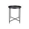 BEISTELLTISCH Meseta Schwarz 40/40/49 cm - Schwarz, Metall (40/40/49cm) - Leitmotiv