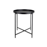 BEISTELLTISCH Meseta Schwarz 40/40/49 cm - Schwarz, Metall (40/40/49cm) - Leitmotiv