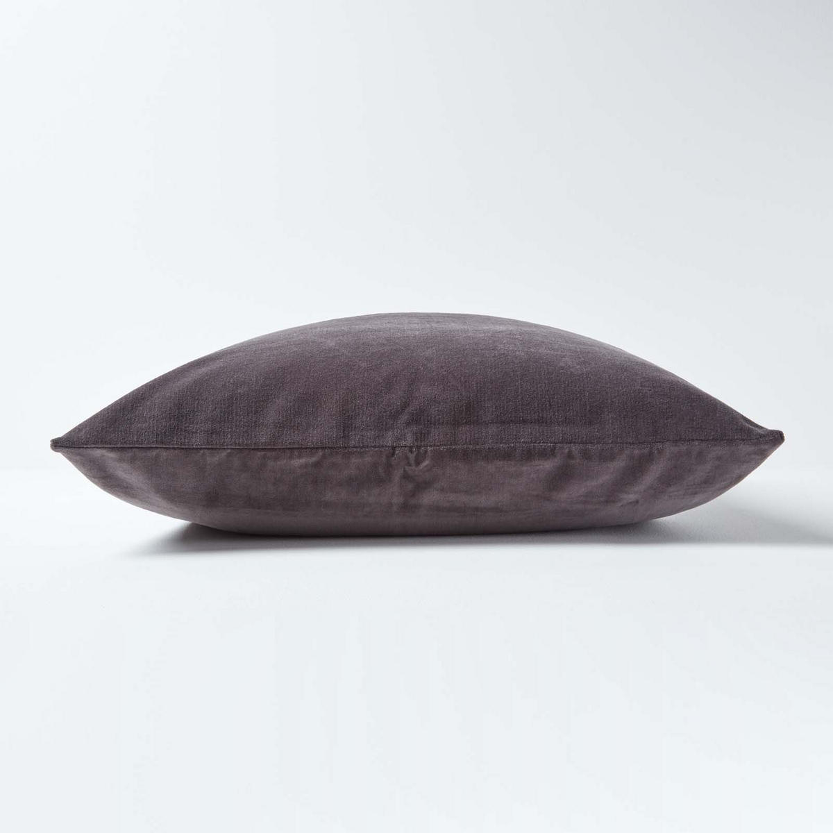 KISSENHÜLLEN 2er-Set Baumwollsamt anthrazit 40/40 cm - Anthrazit, Textil (40/40cm) - Homescapes