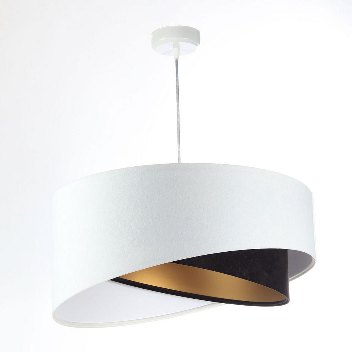 HÄNGELEUCHTE Schwarz 50/23 cm - Schwarz, Kunststoff (50/1/23cm) - ONZENO