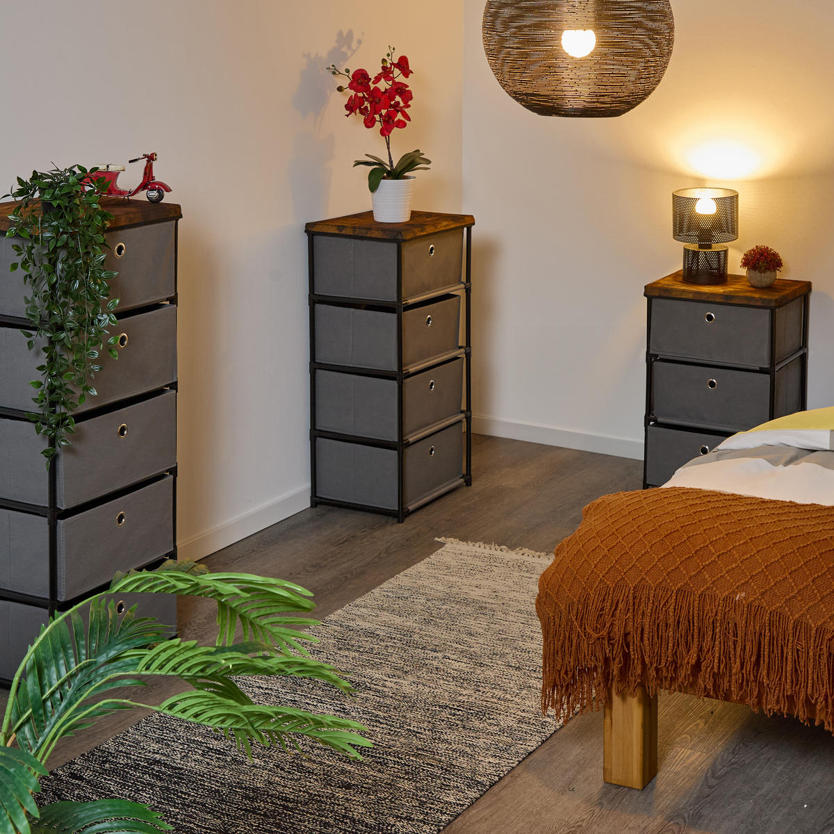 KOMMODE - Multicolor, Holzwerkstoff/Kunststoff (43/85/33cm) - Relaxdays