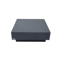 COUCHTISCH TEVERE aus GF-Beton Quadratisch, Wetterbeständig, 102x102x36 cm - Dunkelgrau, Naturmaterialien (102/102/36cm) - Elementi