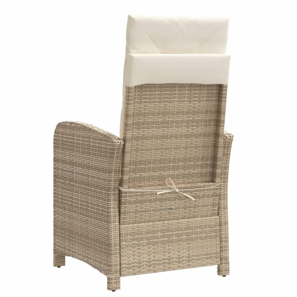 vidaXL Gartensessel Creme 58.5x93x57 cm