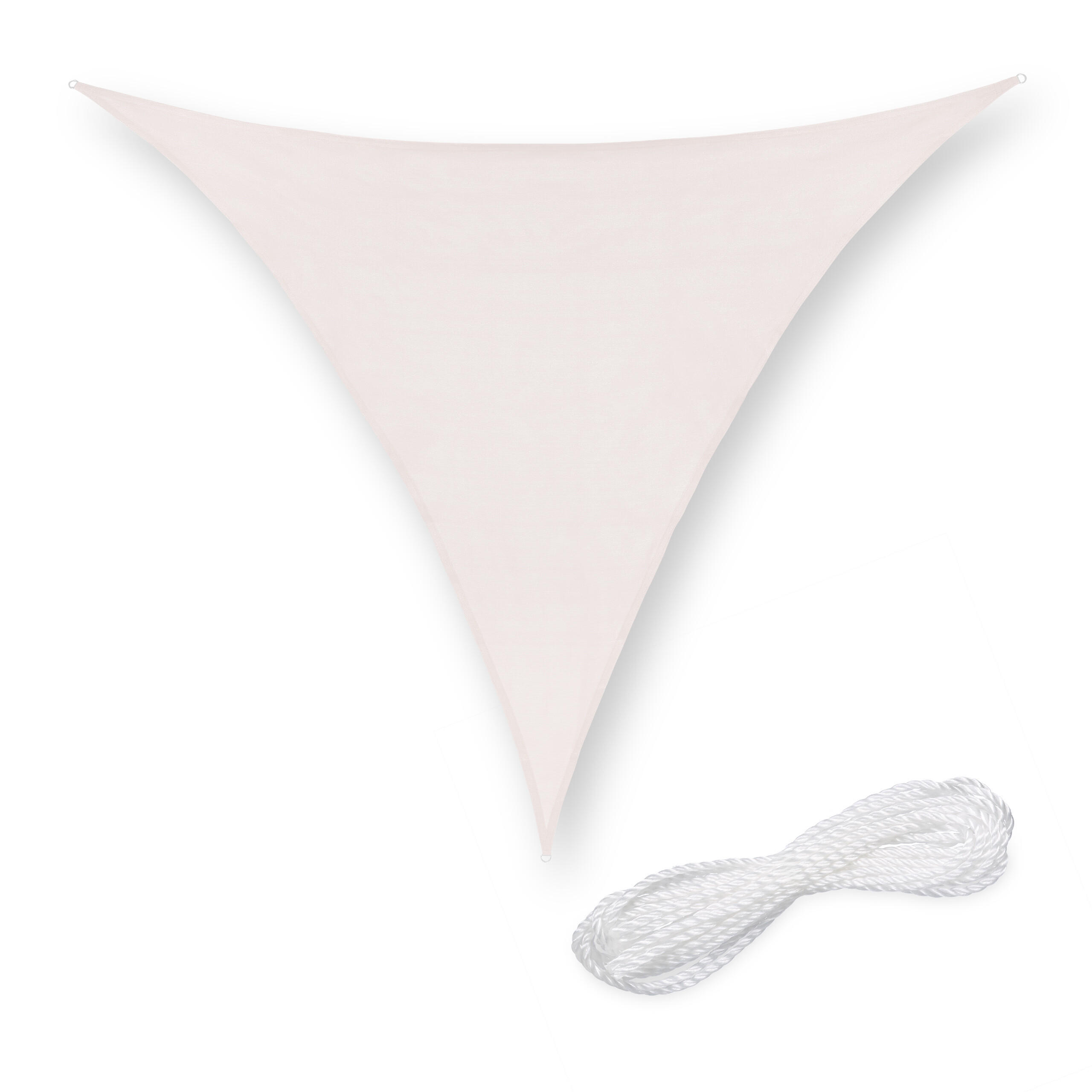 SONNENSEGEL - Weiß, Kunststoff/Metall (163/200cm) - Relaxdays