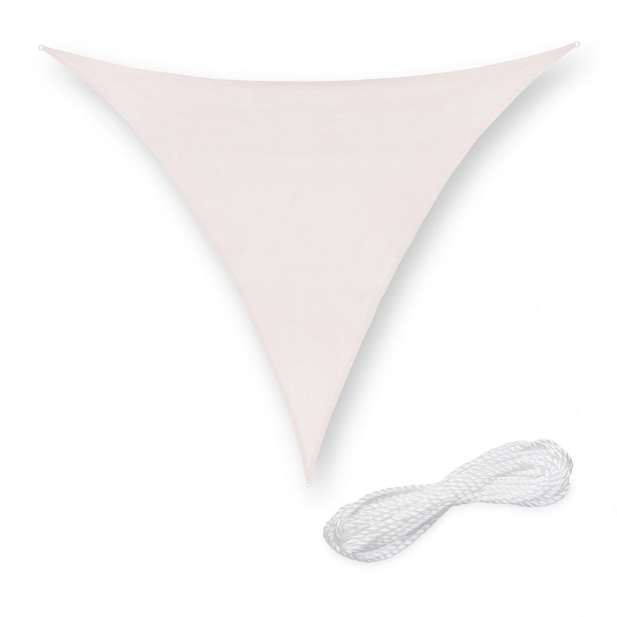 SONNENSEGEL - Weiß, Kunststoff/Metall (163/200cm) - Relaxdays
