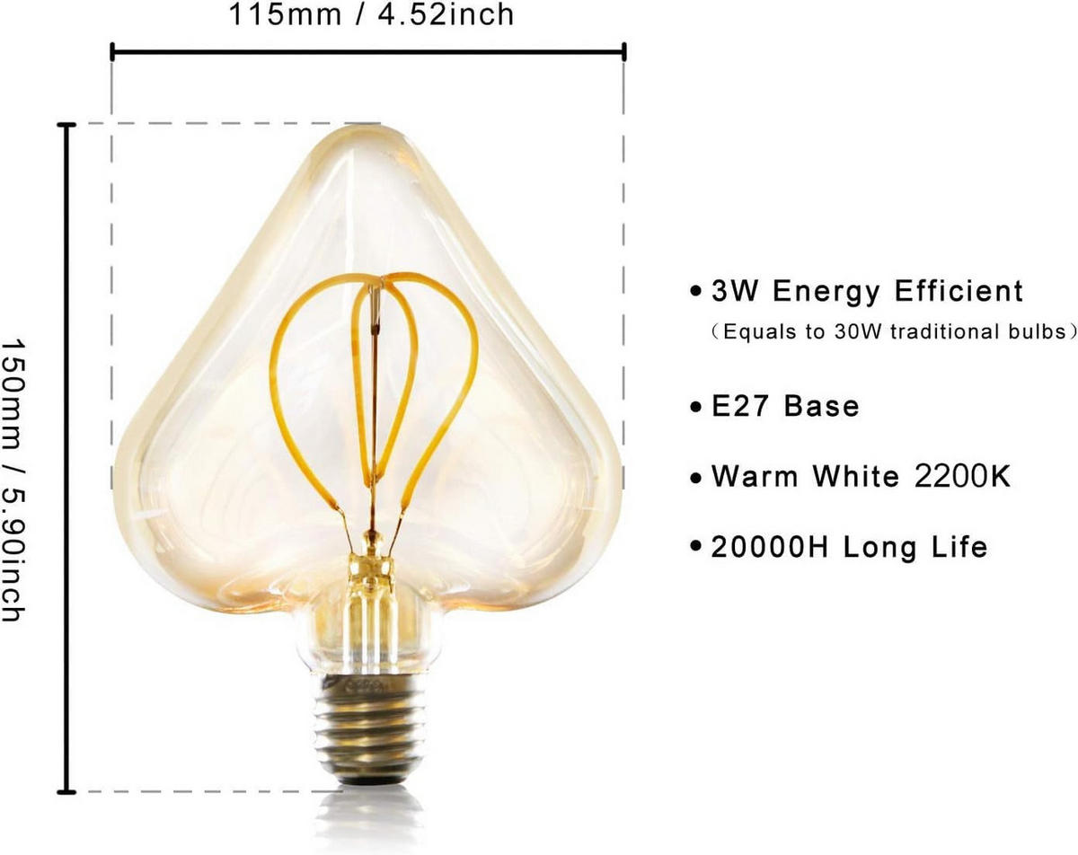 LEUCHTMITTEL Luminarae 11.5/6/15 cm - Braun, Glas (11.5/15cm) - ZMH