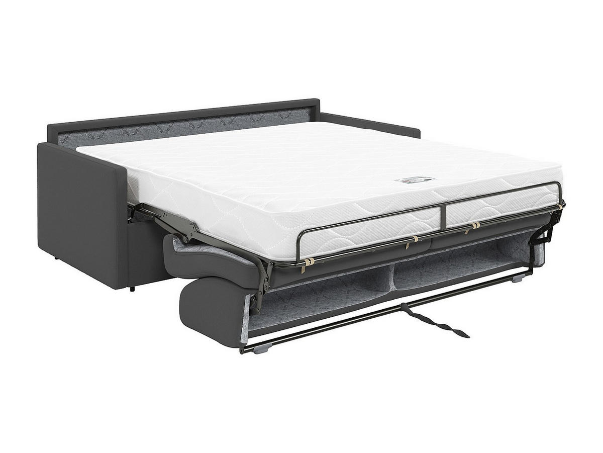 SCHLAFSOFA - 2 Personen - Stoff - Grau - - Grau, Textil (150/97/223cm) - Vente-Unique