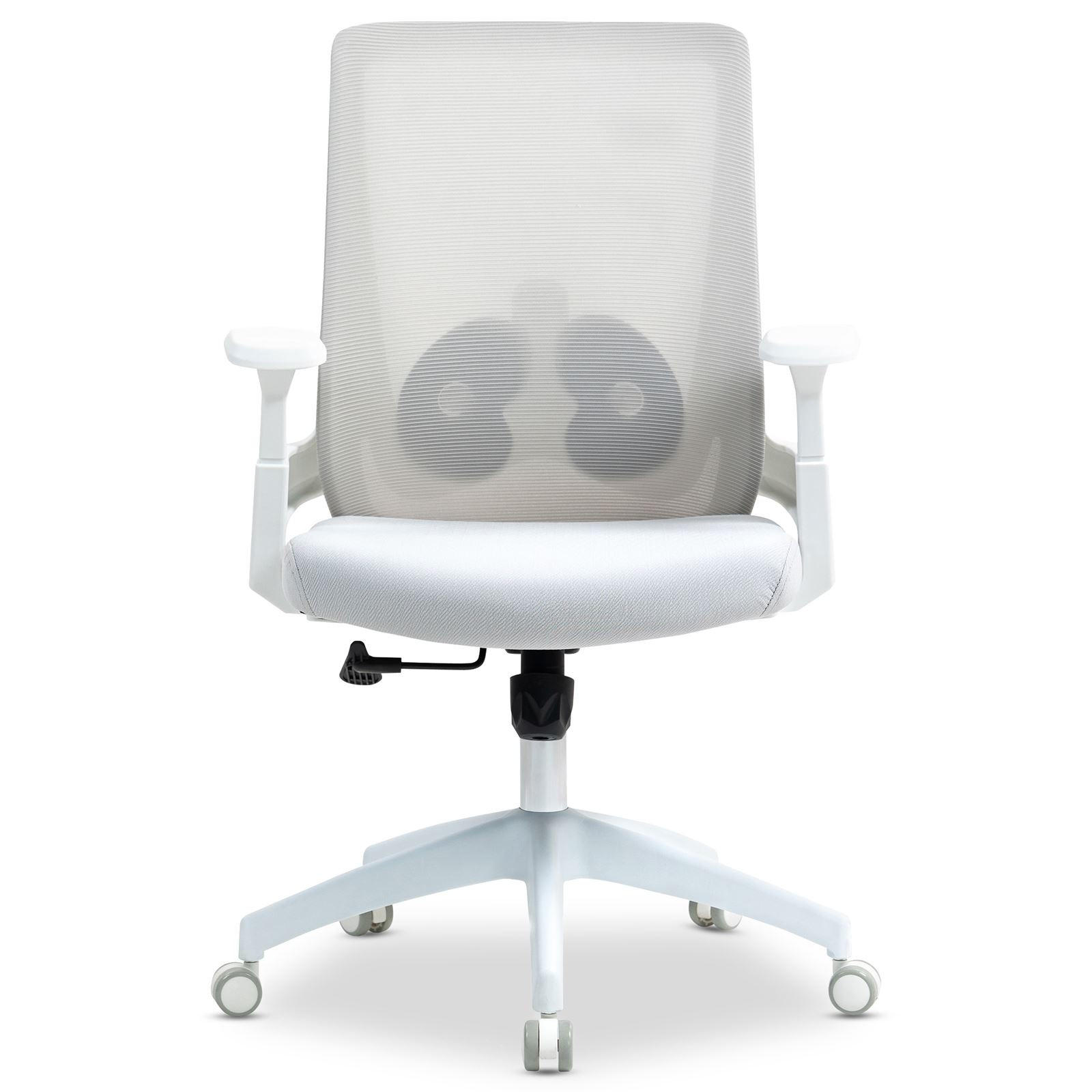 BÜRODREHSTUHL CAPVAL - Weiß, Kunststoff/Textil (65/106/65cm) - IDIMEX