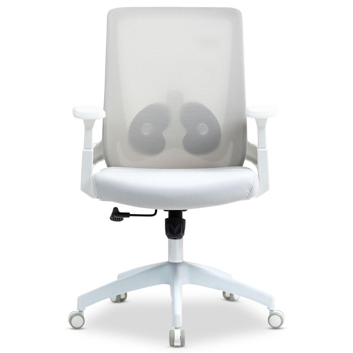 BÜRODREHSTUHL CAPVAL - Weiß, Kunststoff/Textil (65/106/65cm) - IDIMEX