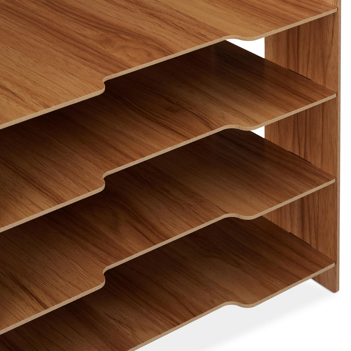 BRIEFABLAGE - Dunkelbraun, Holzwerkstoff (32.5/27/25cm) - Relaxdays