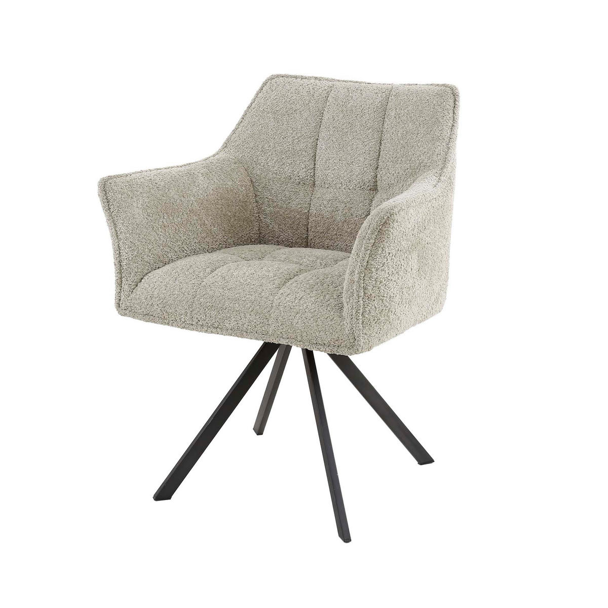 ESSZIMMERSTUHL Raster Beige 61/62/82 cm - Beige, Textil (62/82/61cm) - Hoyz Collection