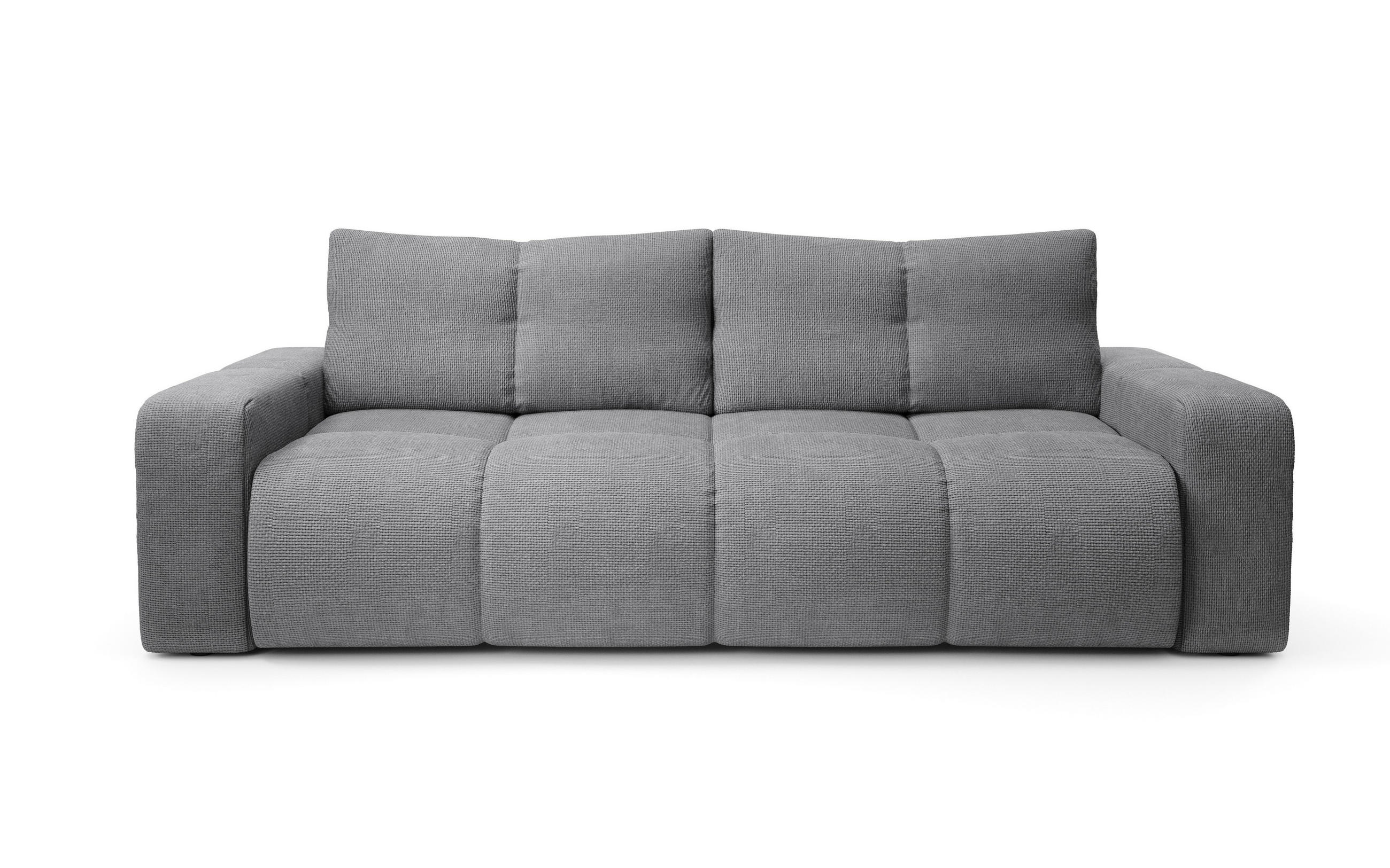 Masseno Bettsofa Grau 259x90x99 cm
