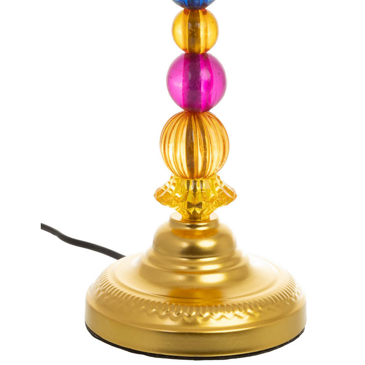 LAMPE aus Metall und Glas, 23x46cm - Multicolor, Metall (23/23/46cm) - Wanderlust