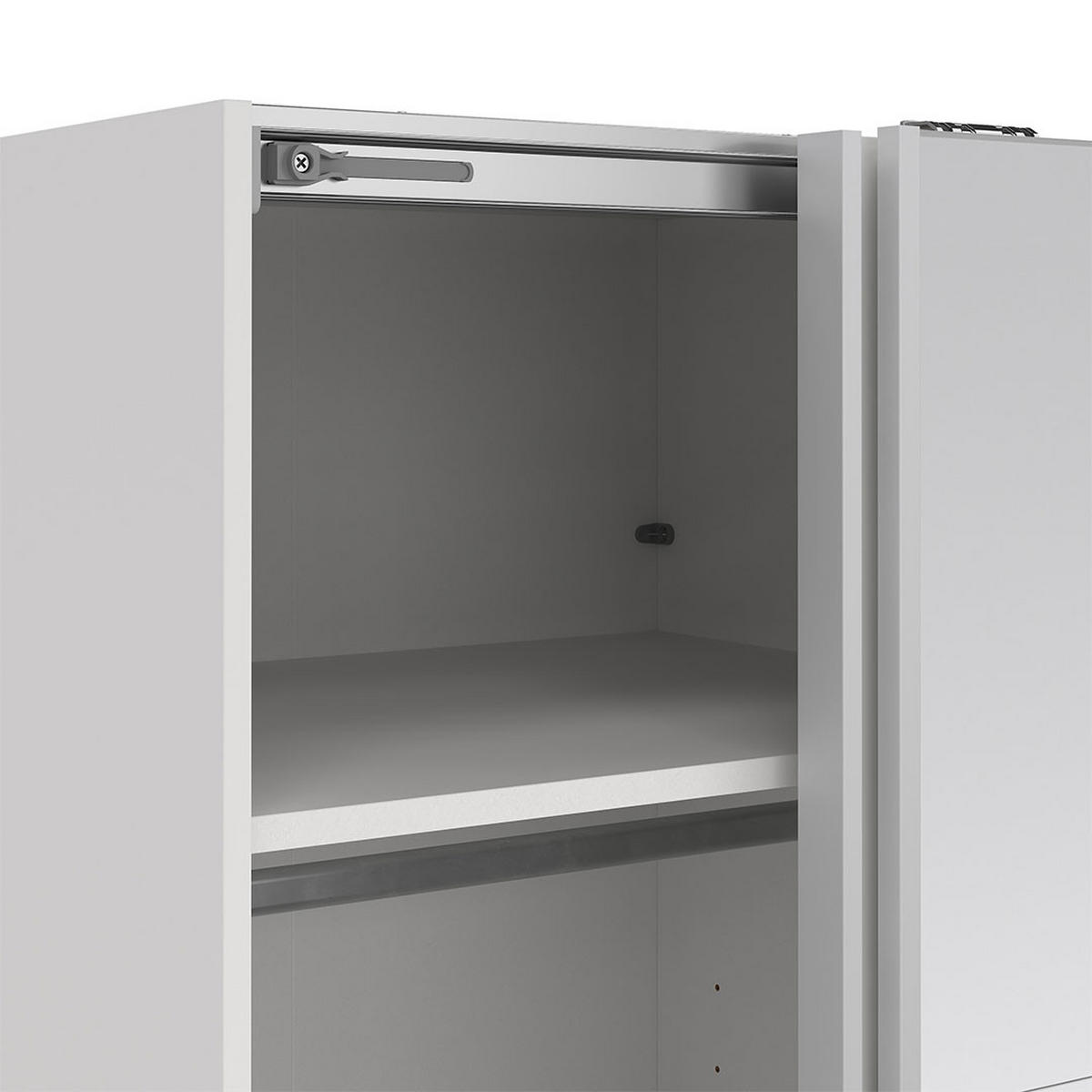 SCHIEBETÜRENSCHRANK, Bergamo, Weiß, Holzwerkstoff, 139 x 67 x 221 cm - Weiß, Holzwerkstoff (139/221/67cm) - ebuy24