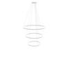 LED-HÄNGELAMPE 3er Ring Weiß Ø 100 | 80 | 60cm - Weiß, Metall (1.3/100/3.3cm) - s.luce