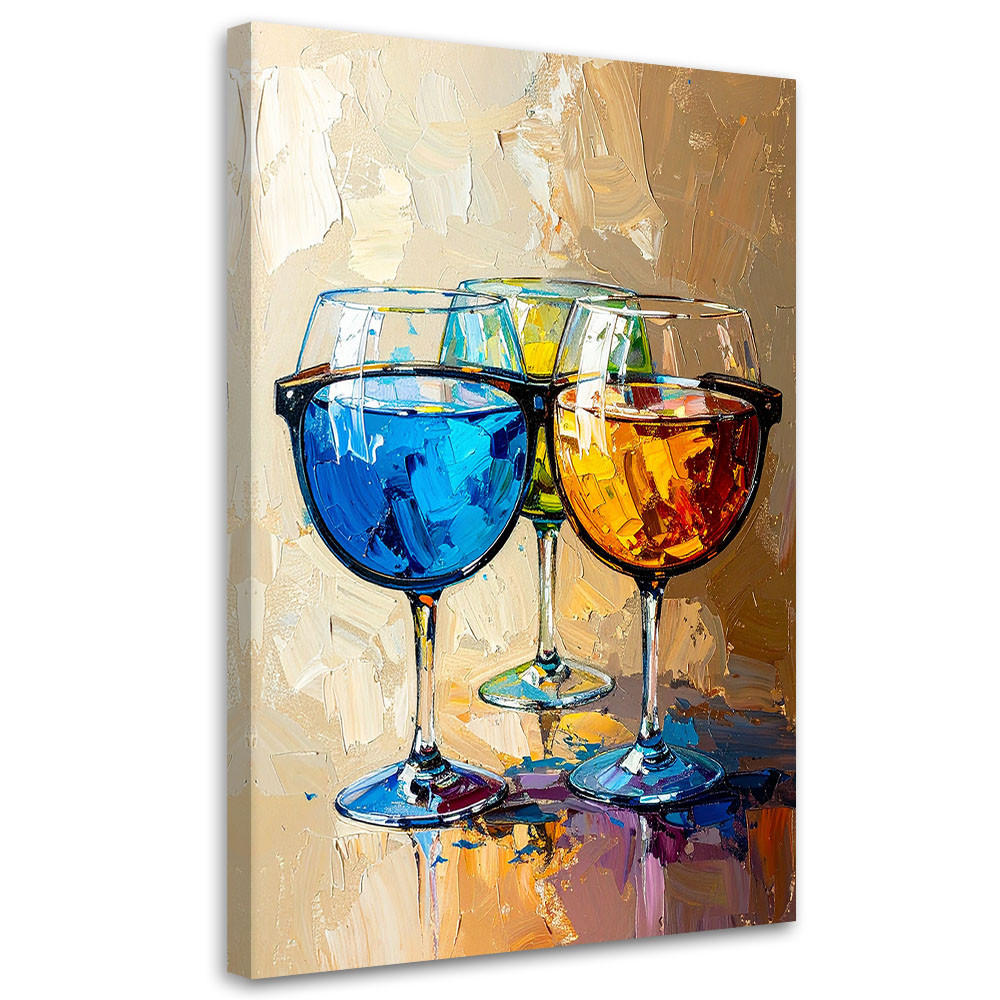 Feeby Leinwandbild Mehrfarbig 80x120 cm