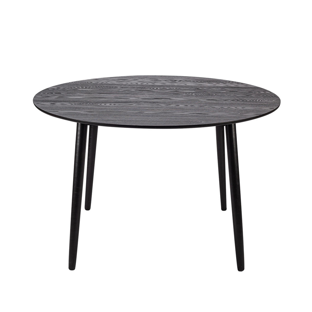 ESSTISCH Rund Schwarz 120 x 120 x 75 (cm) - Schwarz, Holz (120/120/75cm) - Nordlys