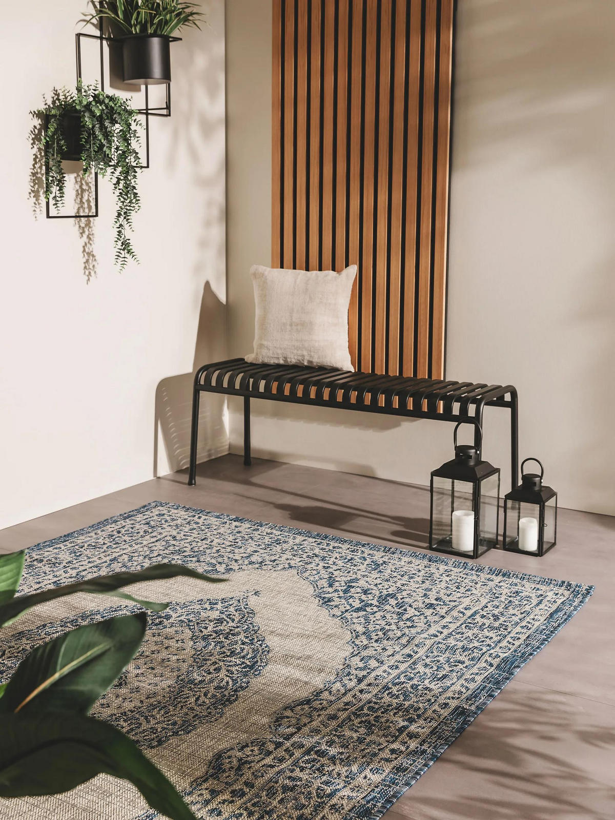 OUTDOORTEPPICH Cleo Blau 80x150 cm - Blau, Textil (80/150cm) - benuta Nest