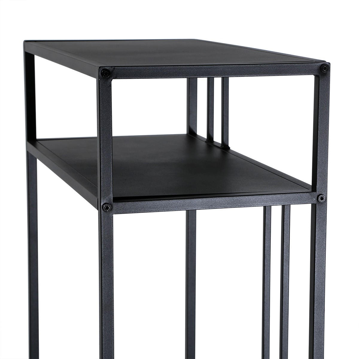 HÖGT konsolbord i svart metall, H90 cm - OLLI - Svart, Metall (35.5/30/90cm) - Calicosy