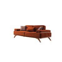 SOFA Andorra 2-Sitzer Samt Terracotta - Terracotta, Textil (200/85/95cm) - Villa Möbel