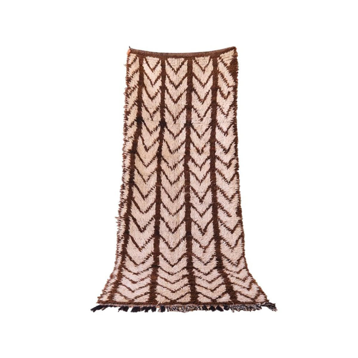 BERBERTEPPICH aus reiner Wolle 111x 269 cm - Beige, Naturmaterialien (111/269cm) - AFK Living