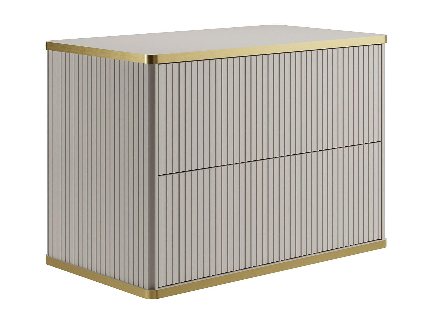 WASCHBECKENUNTERSCHRANK - 80cm x 47cm - MDF - beige - KELIZA - Beige, Holz (80/54/47cm) - Vente-Unique