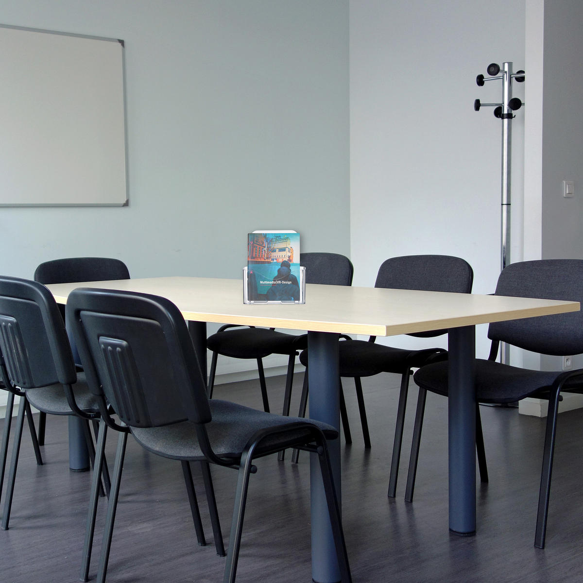 10XPROSPEKTSTÄNDER - Transparent, Kunststoff (17.5/20/8.5cm) - Relaxdays