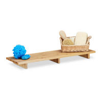 BADEWANNENABLAGE - Hellbraun, Holz (70/6/22cm) - Relaxdays