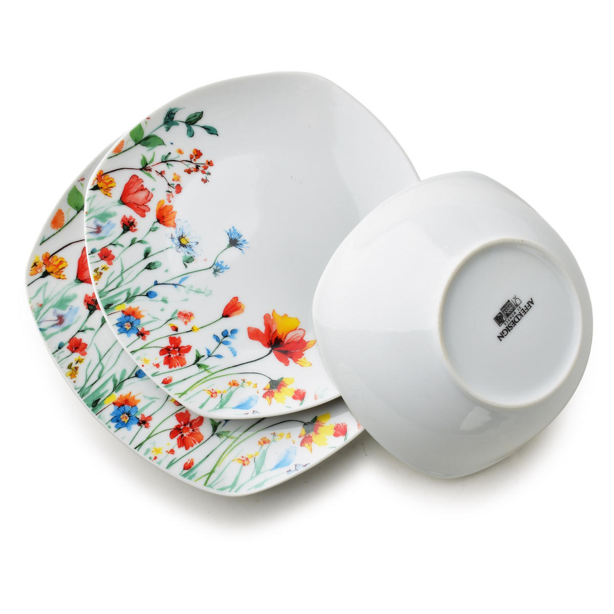 JÍDELNÍ SADA, porcelán, oranžová - pomerančová, keramika (30/20/30cm) - Mondex
