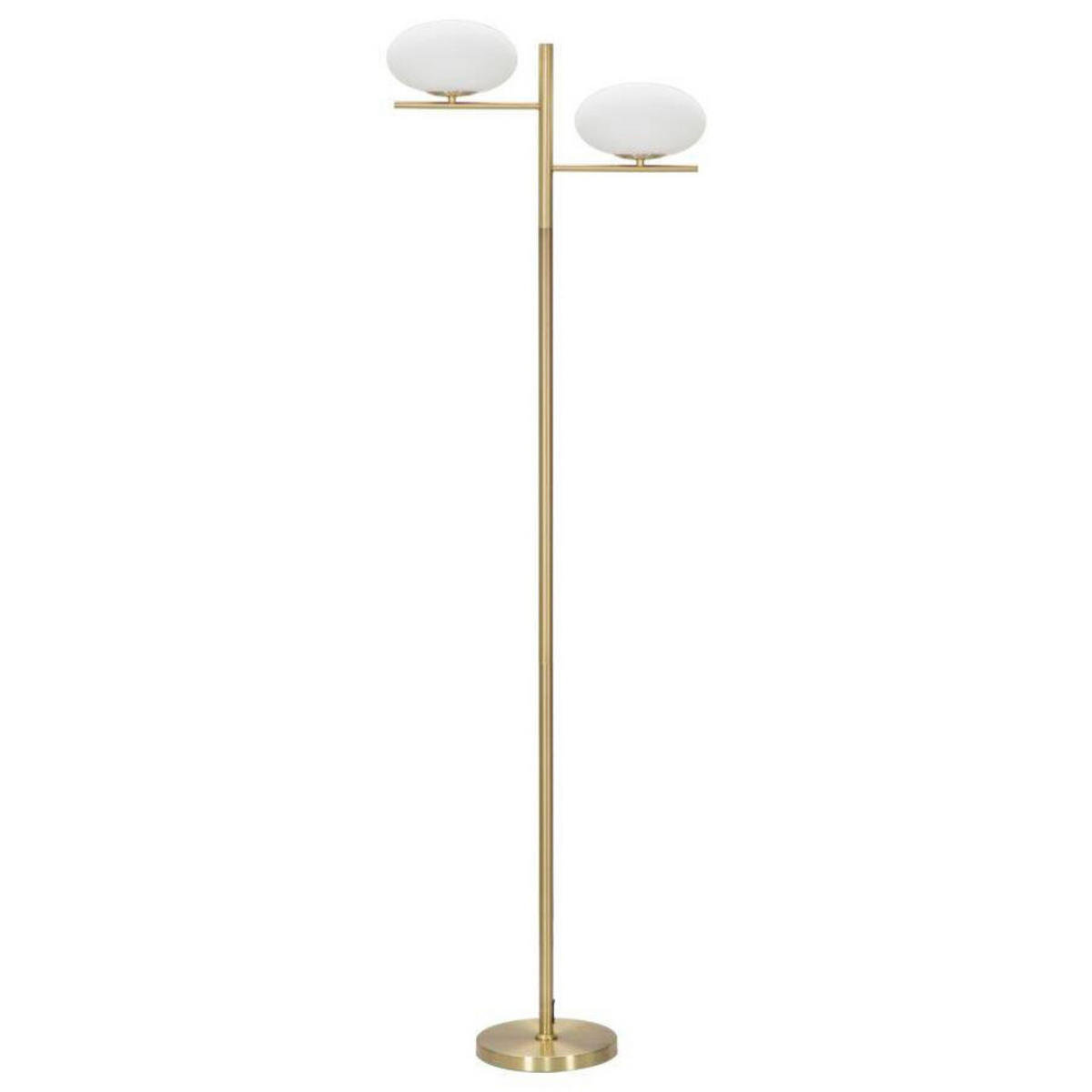 STEHLEUCHTE Glamy Oval 180 cm - Goldfarben, Metall (24/51/180cm) - Mauro Ferretti