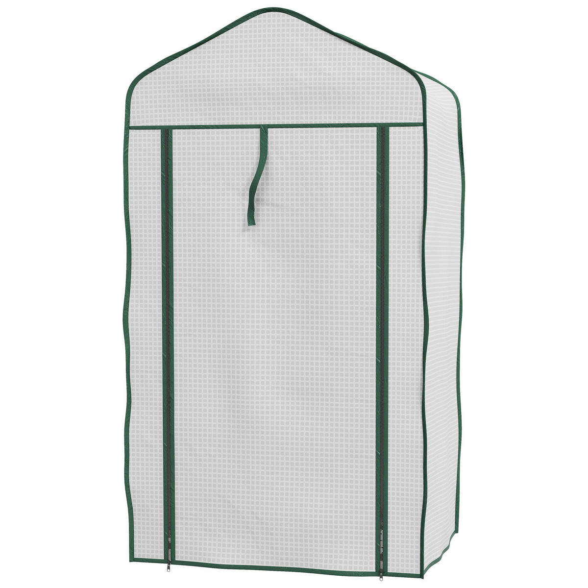 GEWÄCHSHAUS DE-11960 mit 3 Etagen & Reißverschlusstür Weiß - Weiß, Kunststoff (39/127/59cm) - ComfortXL