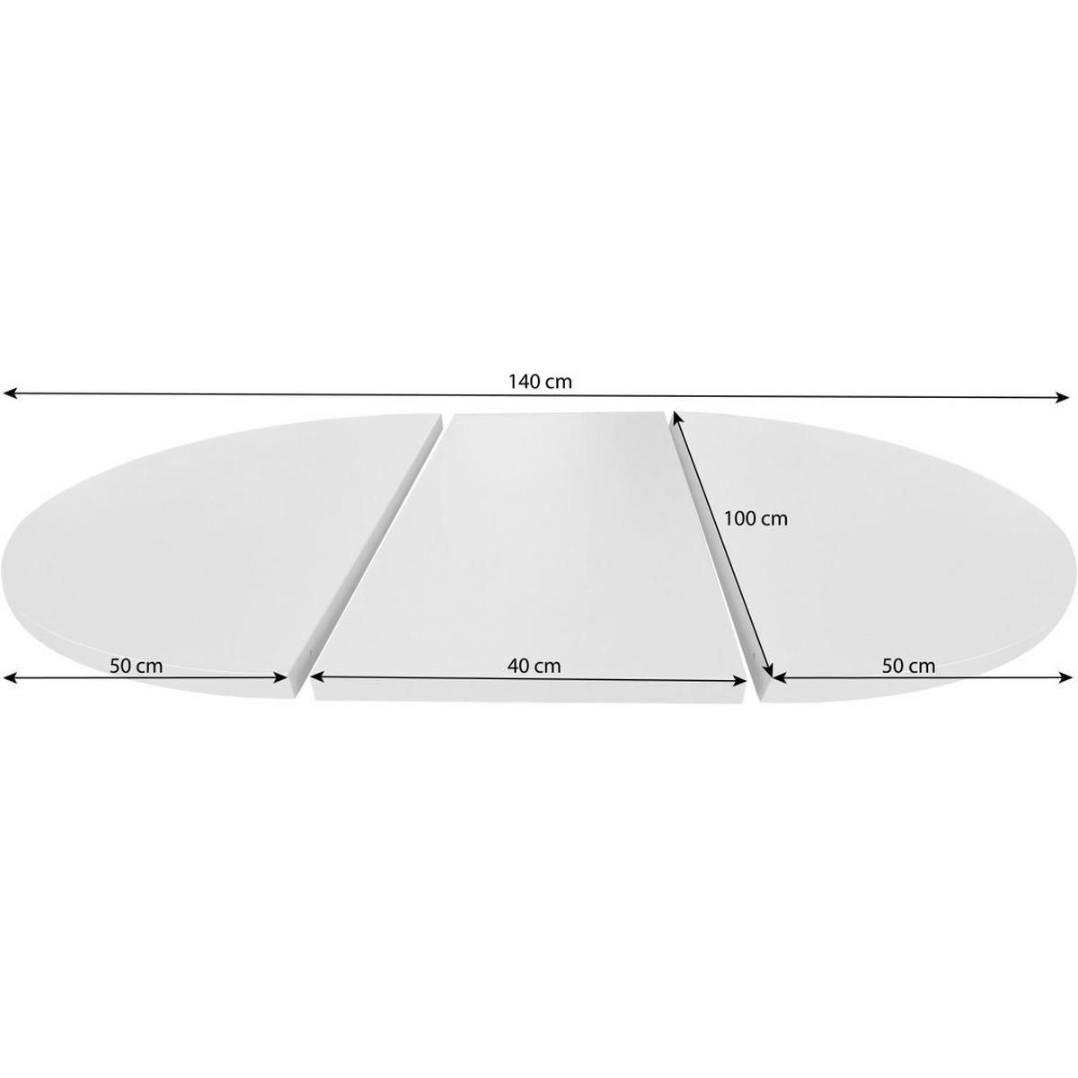 ESSTISCH Kris, Runder, mit Metallbeinen, eiche Artisan+Schwarz - Schwarz/Eiche Artisan, Holzwerkstoff/Metall (100/100/77cm) - Beautysofa