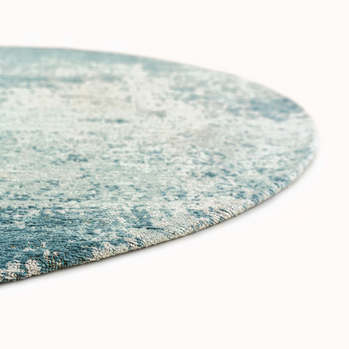 TEPPICH Neptune Mad Men Virgin Land 240/240 cm - Blau, Textil (240/240cm) - Louis De Poortere