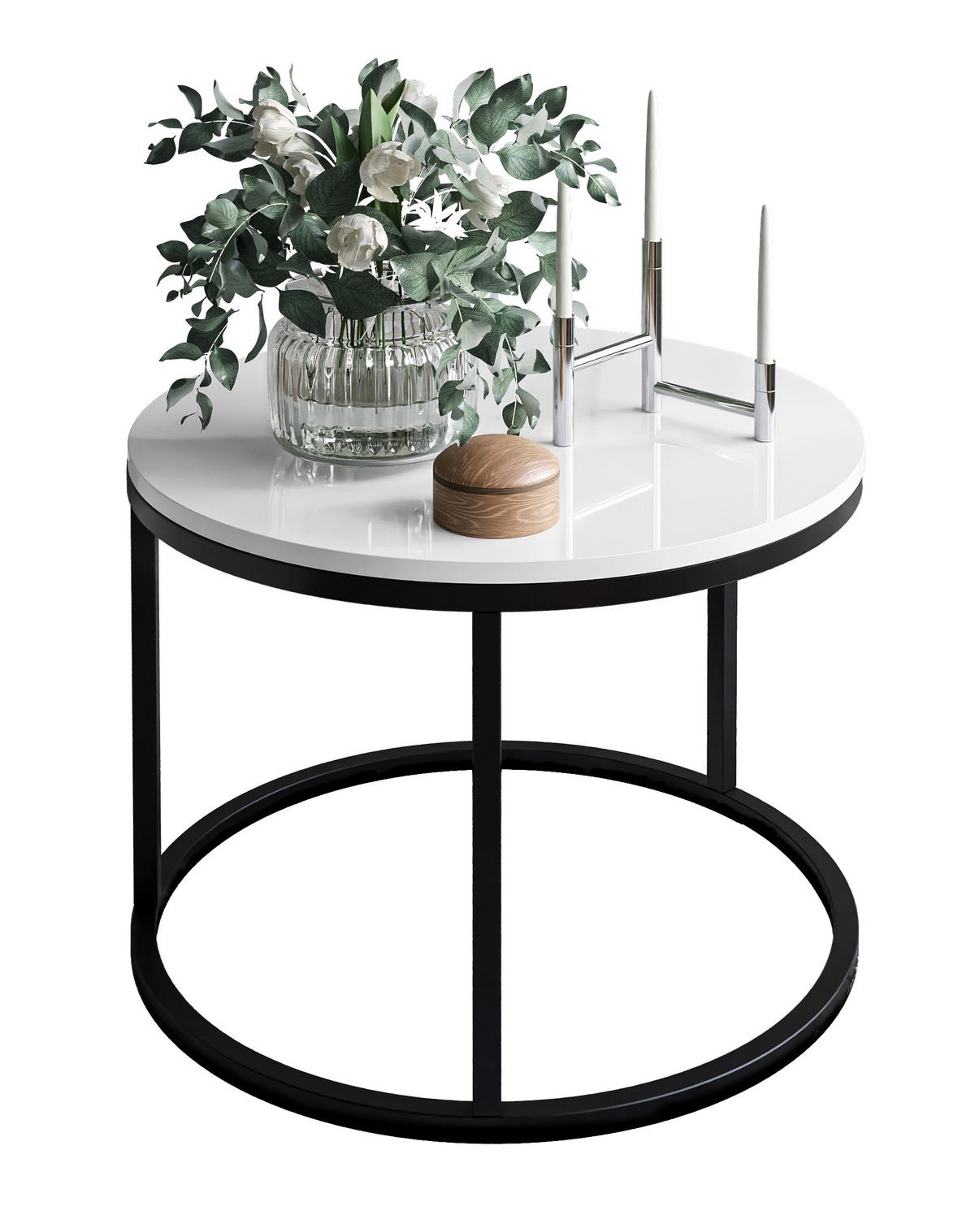 COUCHTISCH CIRI Hochglanz - Schwarz, Holzwerkstoff (60/60/42cm) - Lookway