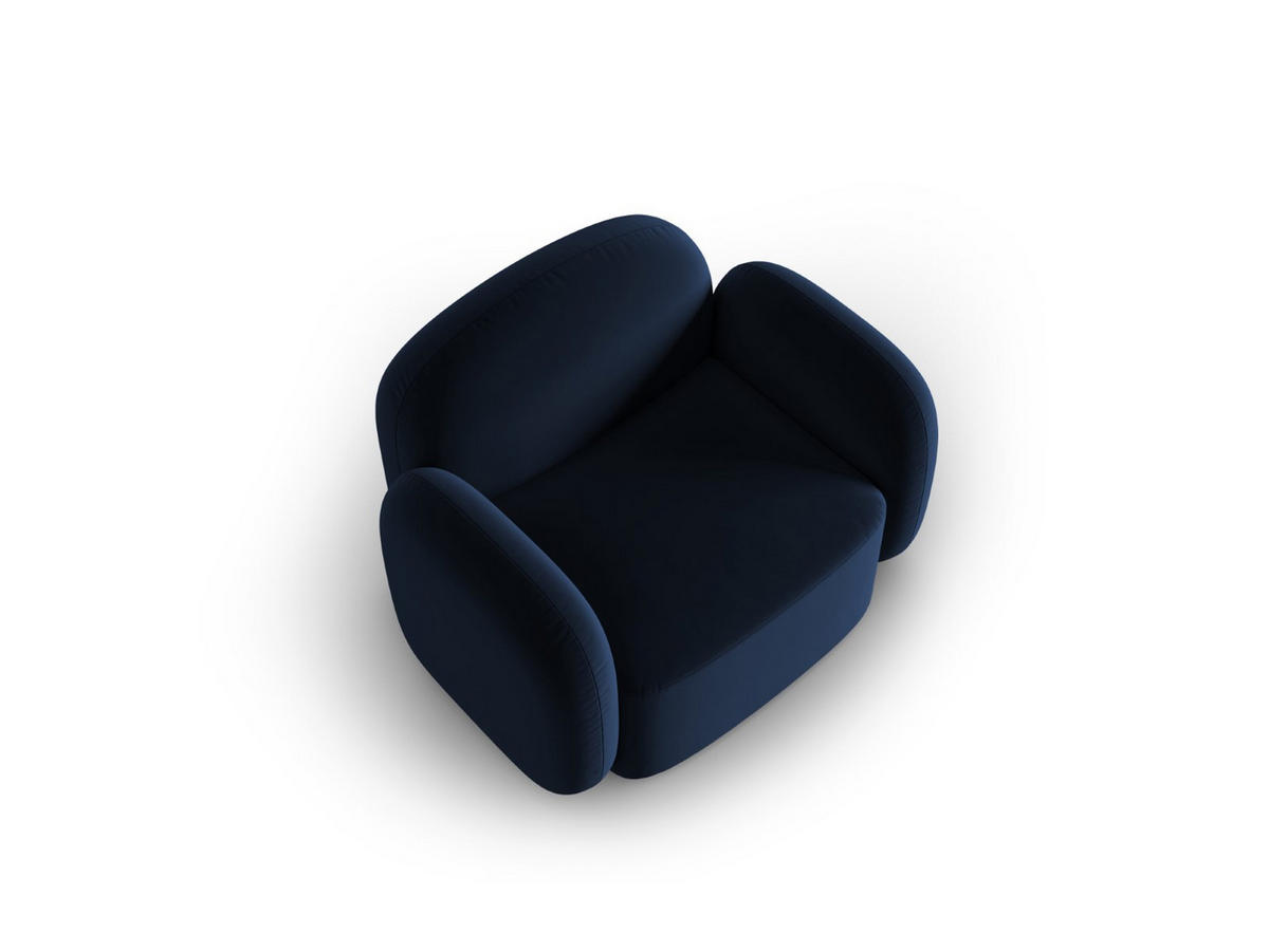 SESSEL Blair aus Samt königsblau - Blau, Textil (87/80/119cm) - Micadoni