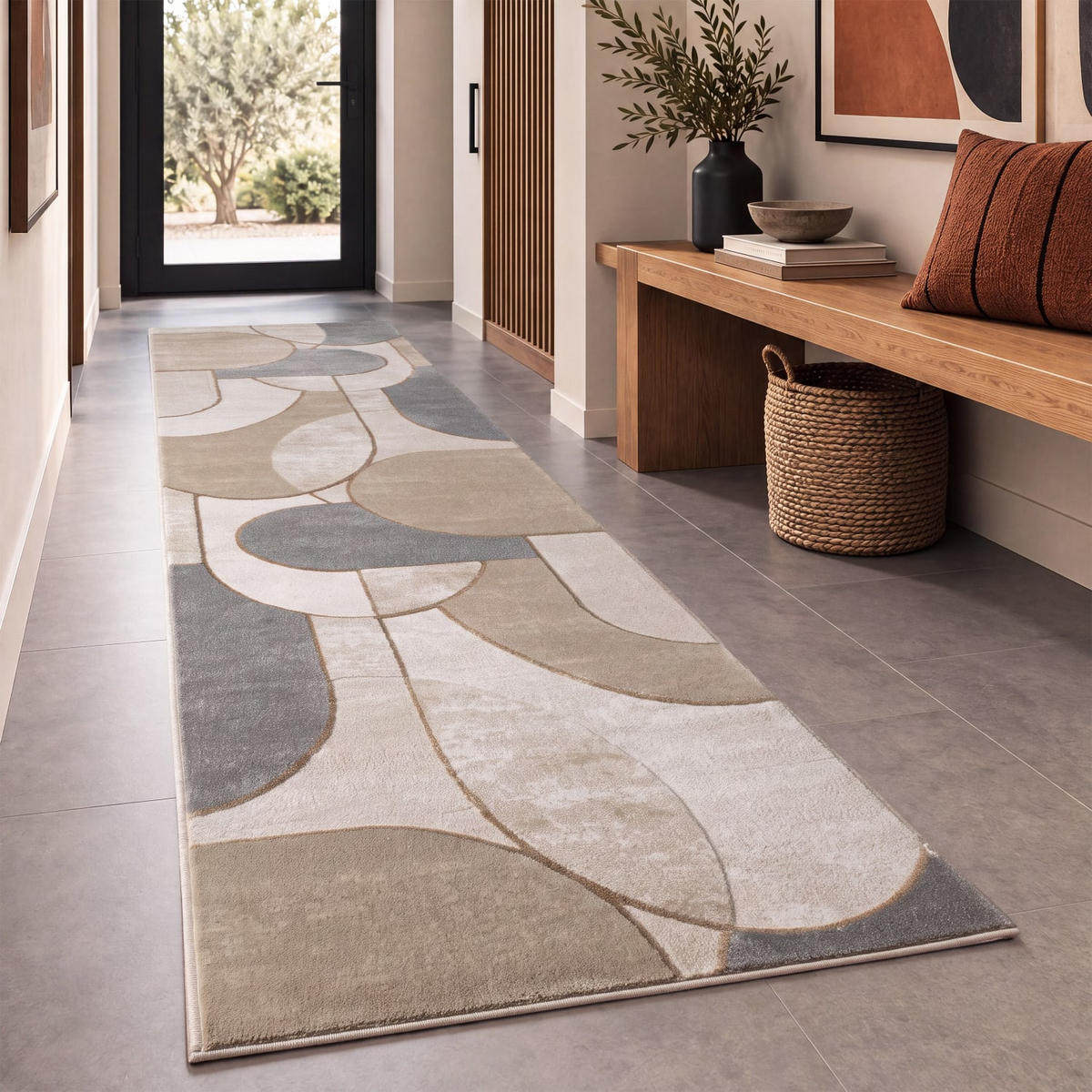 KURZFLORTEPPICH 80/300 cm Tuana 220 - Grau, Kunststoff (80/300cm) - Paco Home