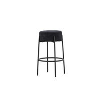 BARHOCKER TUCSON Schwarz 50x50x70 cm - Schwarz, Textil (50/70/50cm) - FURNLUX