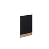 FRONTBLENDE Fame-Line, Schwarz gestreift, 45 cm ohne Arbeitsplatte - Eiche Wotan/Schwarz, Holzwerkstoff (45/67.4/1.6cm) - Vicco