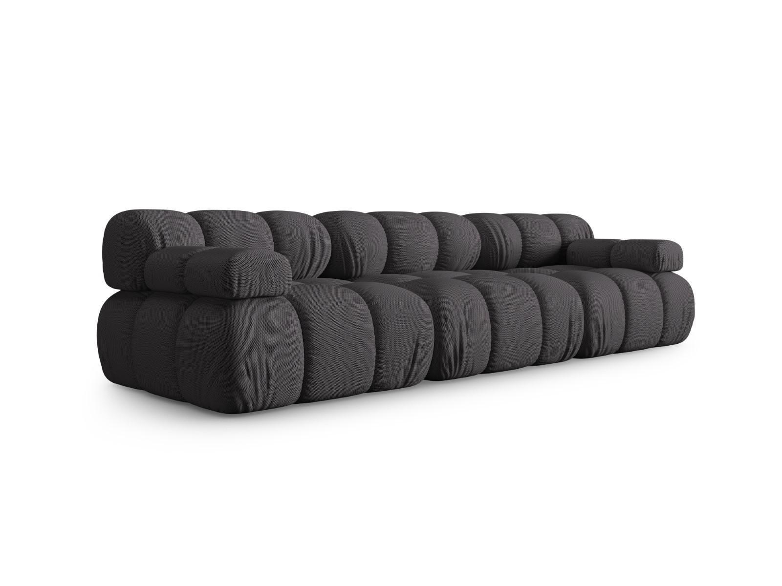 SOFA modular Bellis aus 3D-Stoff Expresso 3 Sitzplätze - Graubraun, Textil (94/70/282cm) - Micadoni