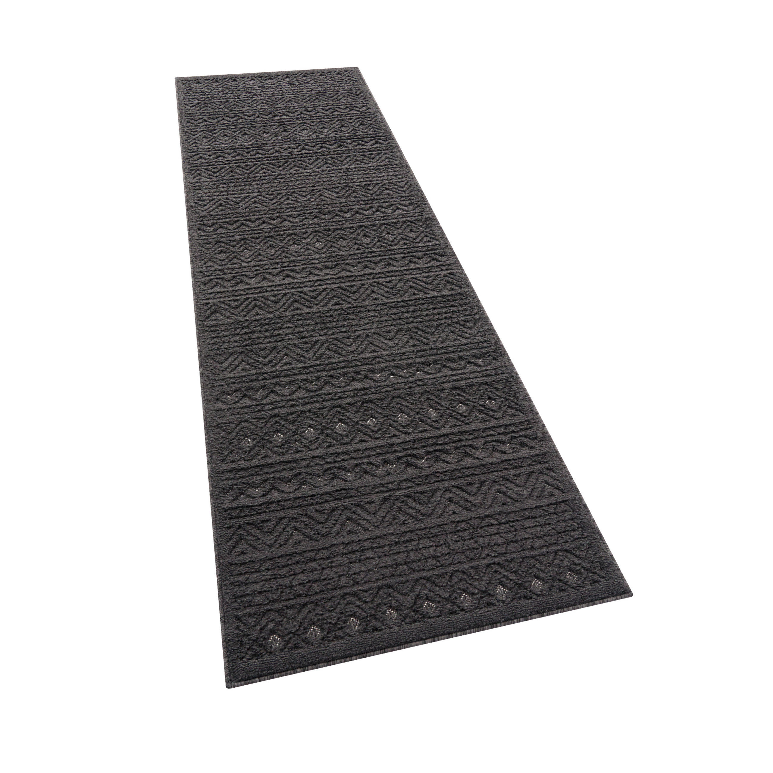 OUTDOORTEPPICH 80/250 cm Livorno 673 - Anthrazit, Textil (80/250cm) - Paco Home