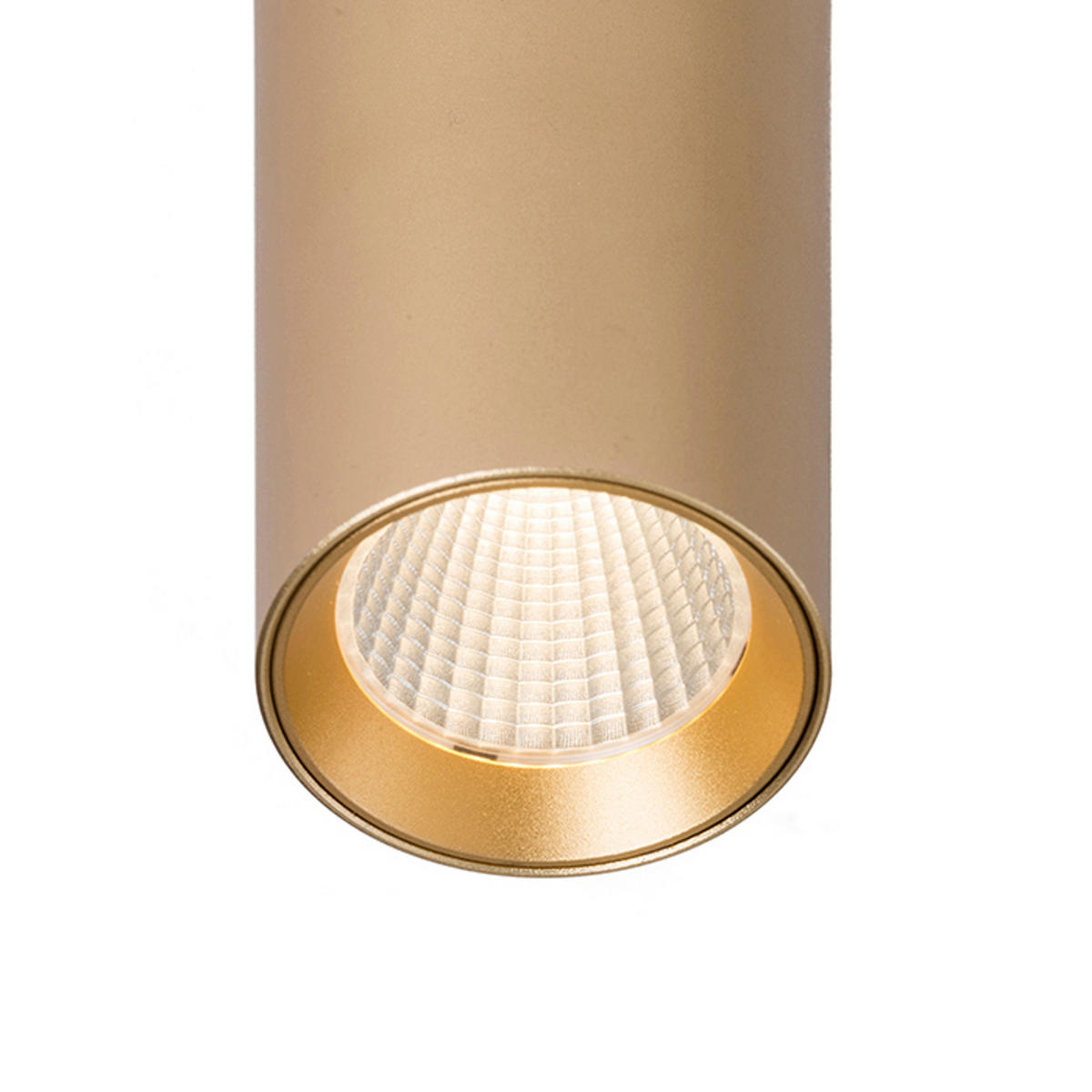 PENDELLEUCHTE MAVRO Goldgelb 12 W - Goldfarben, Metall (30/30/120cm) - Rendl