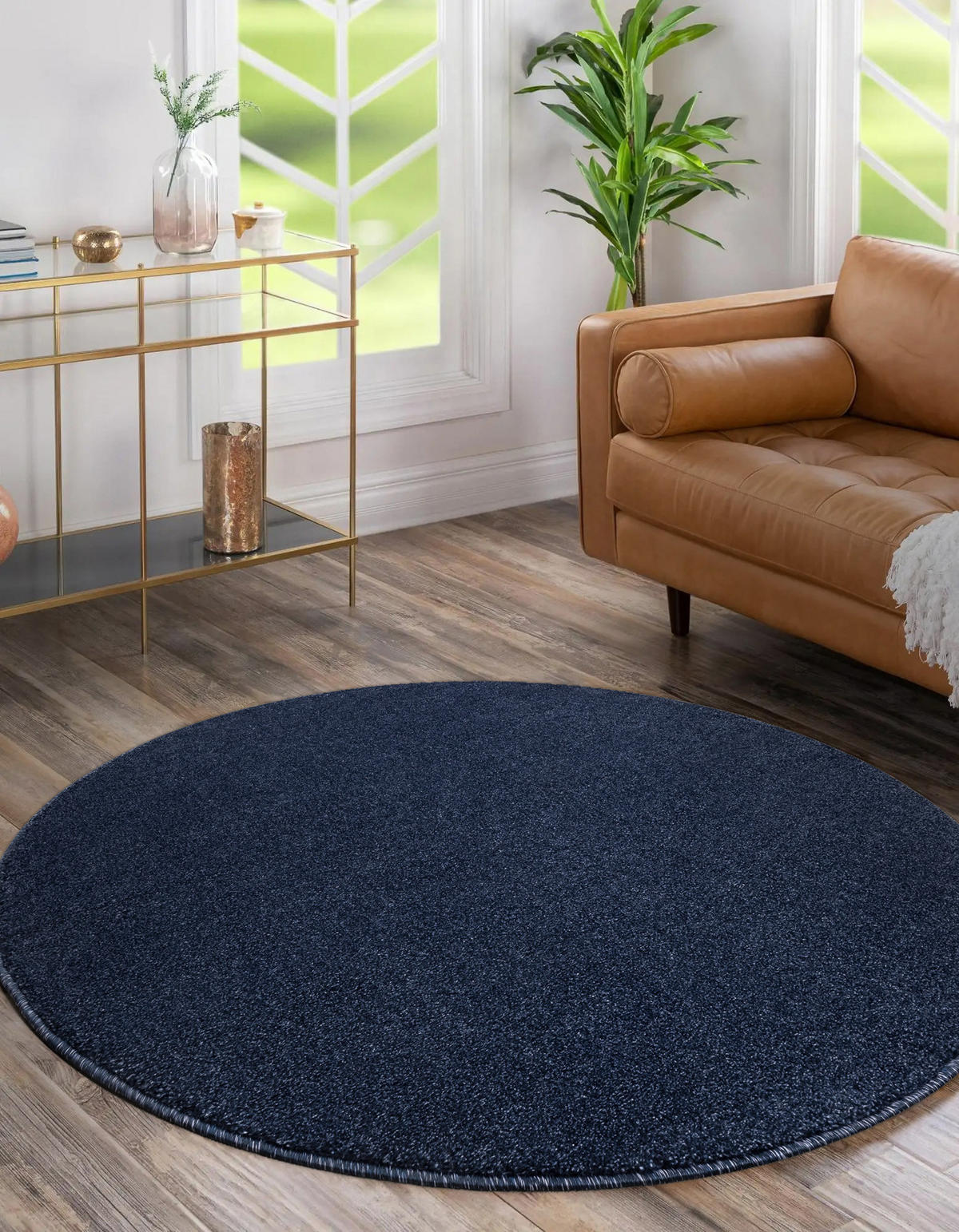 TEPPICH Softy 200 cm - Blau, Textil (200/200cm) - rugsX