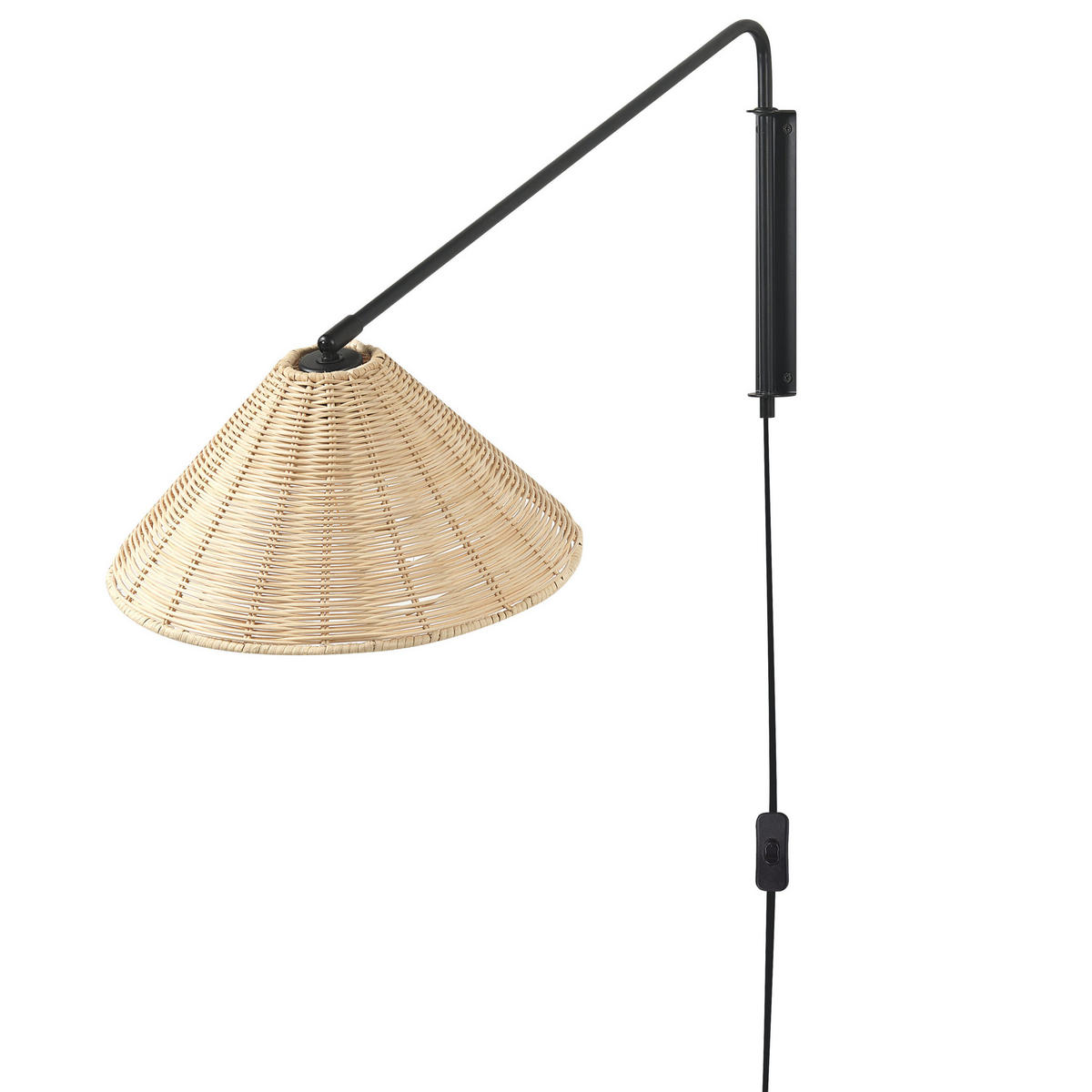 WANDLEUCHTE Palena 60/33/30 cm - Naturfarben, Naturmaterialen (33/30/60cm) - Beliani