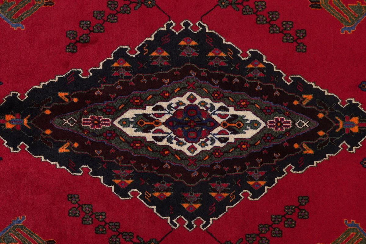 ORIENTTEPPICH handgeknüpft Afshar Rot 216/164 cm Schurwolle - Rot, Textil (164/216cm) - Looma