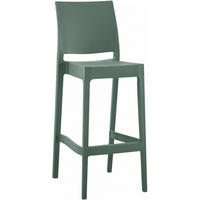 BARHOCKER Kunststoff Oliv - Olivgrün, Kunststoff (41/106/52cm) - CLP