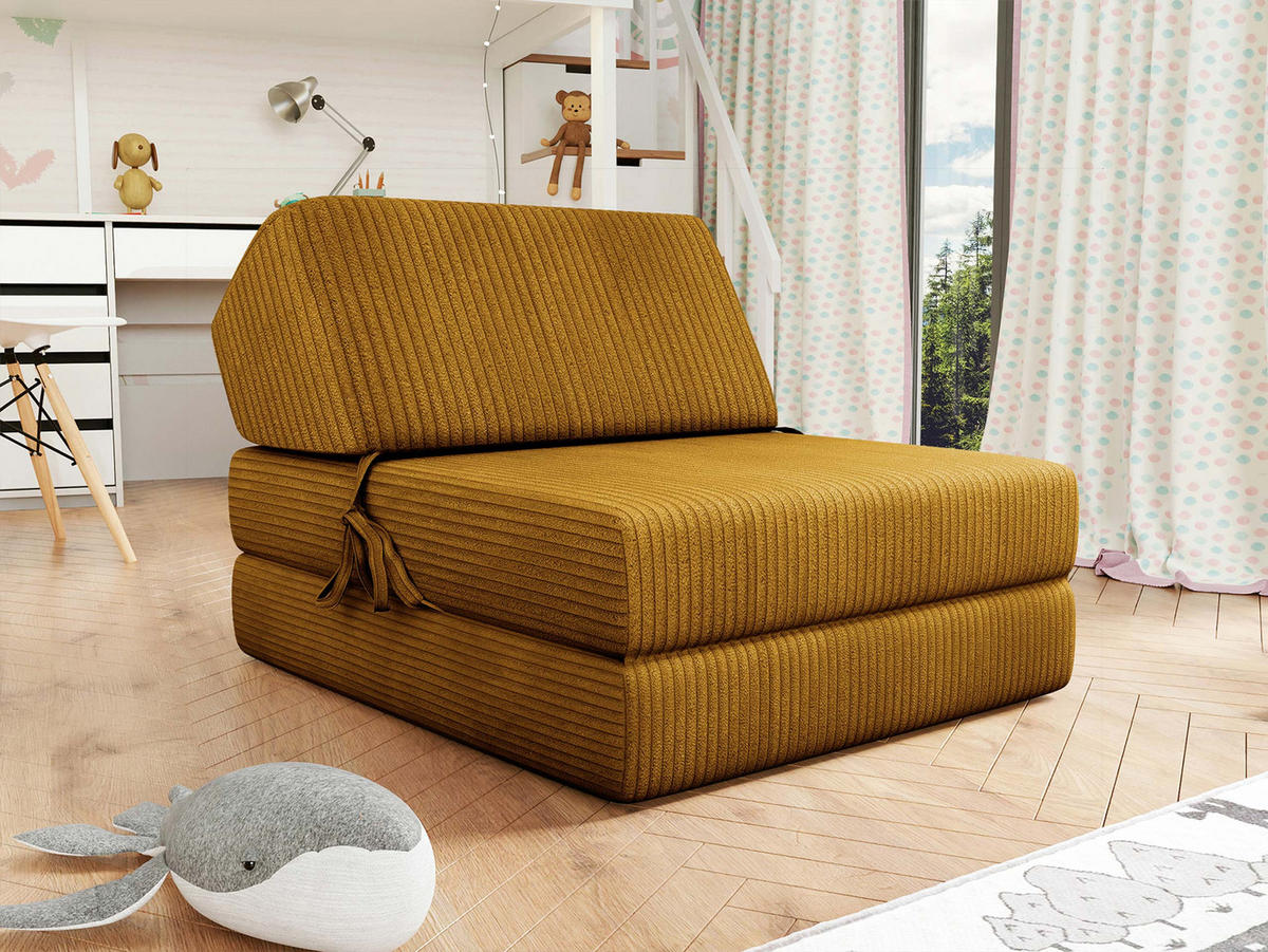 KLAPPSOFA Kevin Cord - Braun, Textil (73/58/90cm) - MIRJAN24