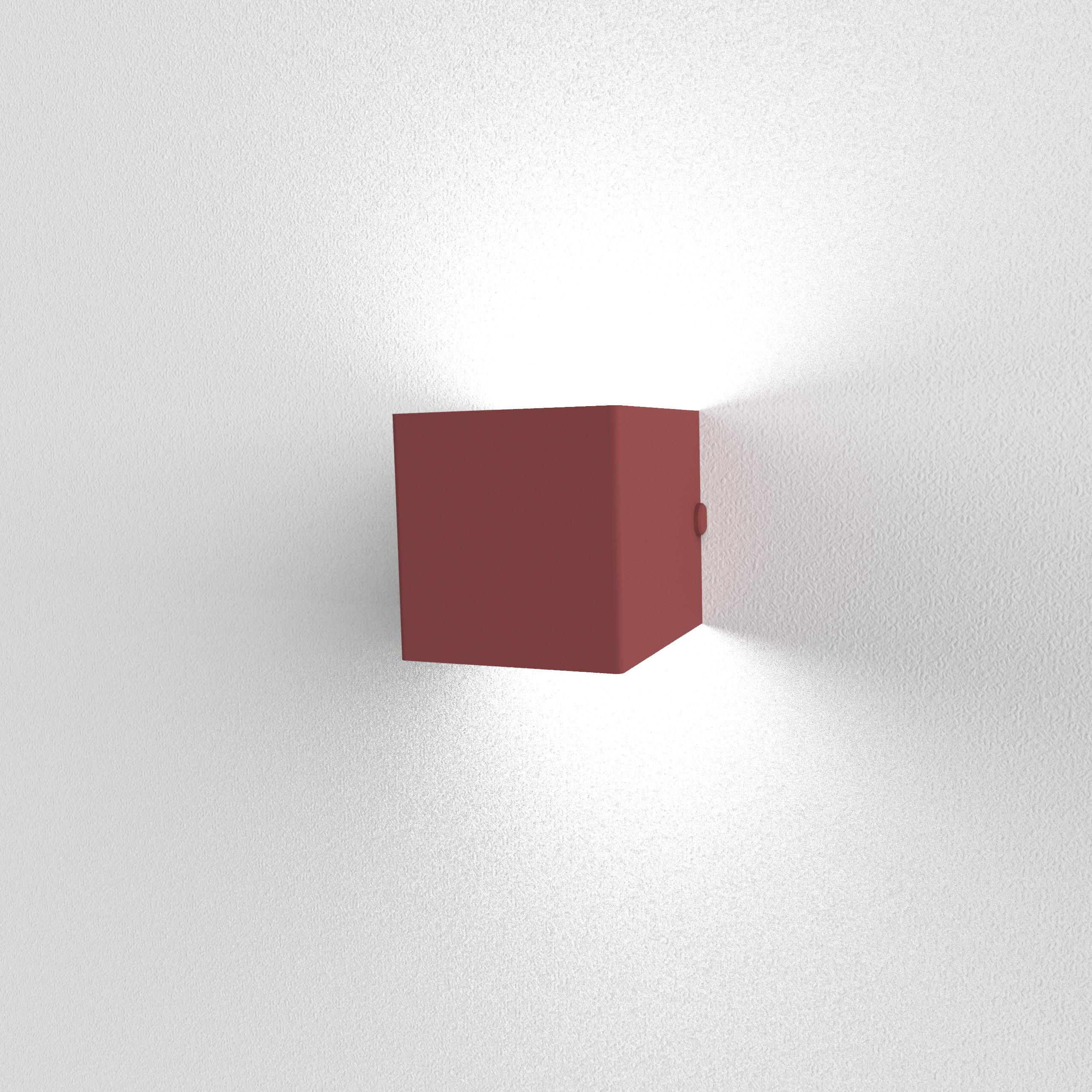 WANDLEUCHTE Desmo - Rot, Metall (10/10/10cm) - Lumicom