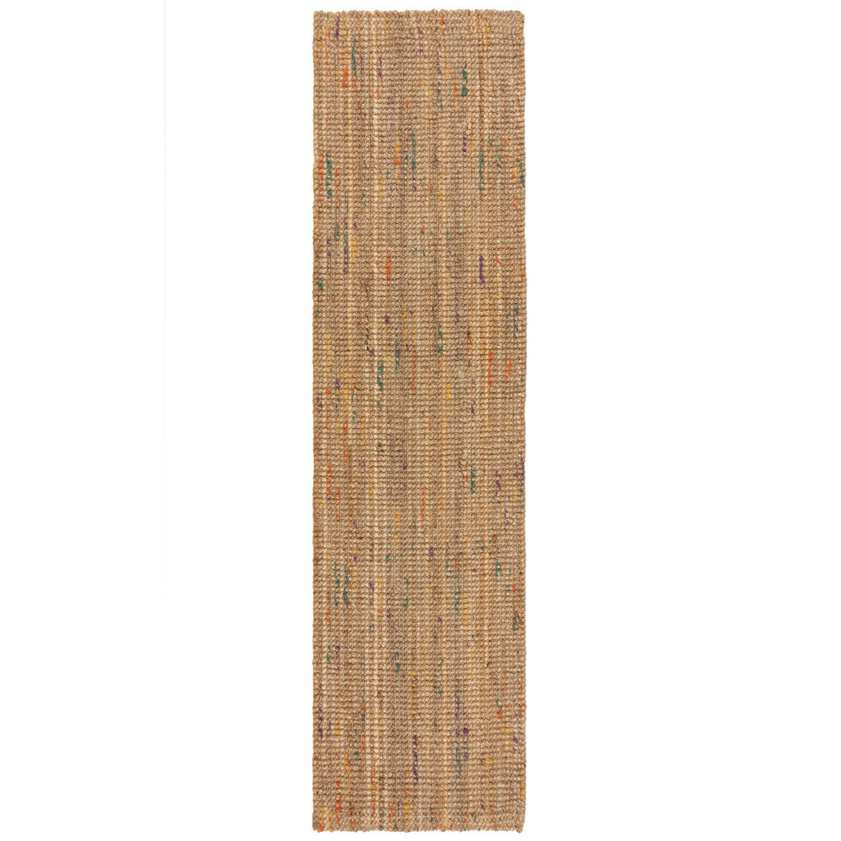 JUTETEPPICH Jute Naturbelassen, Wohnzimmer Natur-Multicolor Läufer 60x230 - Beige, Textil (60/230cm) - KADIMA DESIGN